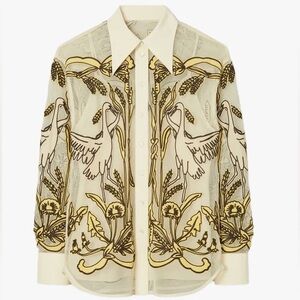 NWOT Tory Burch cotton tulle shirt $698 2